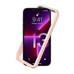 RhinoShield Coque Bumper Compatible avec [iPhone 13/13 Pro] | CrashGuard NX - Protection Fine Personnalisable - Absorption des Chocs [sans BPA] - Rose Poudré