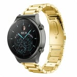 Strap-it Bracelet acier - compatible pour Huawei Watch GT 2 Pro (or)