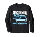 Anesthesia Ninjas Certified Registered Nurse Anesthetist Long Sleeve T-Shirt