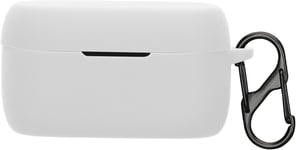 Housse pour écouteurs Compatible avec Jabra Evolve 2 Buds - Coque de Protection en Silicone - Blanc