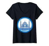 Womens Constantinople In Greek Byzantium Souvenir Constantinoupoli V-Neck T-Shirt