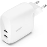 Dual 30W USB-C Wall Charger PD 60W, White