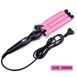 Ceramic Triple Barrel Hair Curler - Professional Hair Styling Iron & Waver Tool