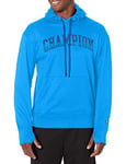 Champion Men's Game Day Hoodie, Block Logo Hooded Sweatshirt, Blue Jay/Multi Radial Arch, XL