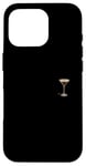 Coque pour iPhone 16 Pro Verre à expresso Martini minimaliste élégance de poche