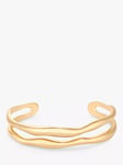 Jon Richard Gold Plated Double Cuff Bracelet, Gold