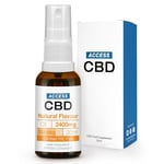 ACCESS CBD Oil 2400 mg | Vegan | Joint Pain Relief | Health Sleep Anxiety| Free from THC Oil | Mct Oil | Cbd Drops | Extra Strong Strength Cbd Spray | Natural Flavour | 30ml