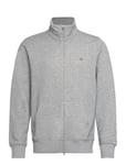 GANT Reg Shield Full Zip Sweat Grå