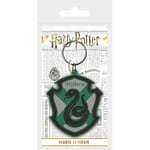 Pyramid International Harry Potter Porte-clés en caoutchouc avec blason de Serpentard – Produit officiel