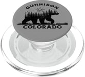 Gunnison Colorado Vacation Bear Forest Sun PopSockets PopGrip pour MagSafe