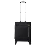 TOTTO Valise Souple - Travel Lite - Valise de Cabine - Couleur Noire - Bagage de Cabine - Verrouillage TSA - Doublure en Polyester, Noir, Travel