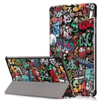 Tablettikotelo Reach Smart Leather Samsung Tab A9 8.7 graffiti