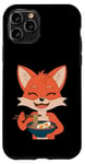 iPhone 11 Pro Happy Fox with Ramen Kawaii Food Design Case