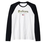 Port Arthur Gothic Design Camouflage Version Raglan Baseball Tee