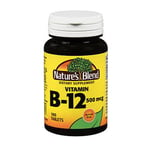 Nature's Blend Vitamin B12 Tablets 500 mg 100 Tabs By