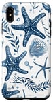 iPhone XS Max Blue Seashell Coastal Summer, Starfish, Women Case