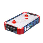 Relaxdays Jeu de Table air-Hockey, éclairage à LEDs, avec Ventilateur, Accessoires fournis, Hockey, Multicolore