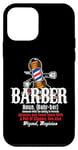 Coque pour iPhone 12 mini Tondeuse à cheveux amusante pour barbier