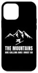 Coque pour iPhone 12 mini The Mountains Are Calling And I Must Go Skier Ski Men