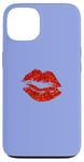 Coque pour iPhone 13 Rouge à lèvres Valentine Vibe pour les moments romantiques