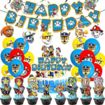 Paw Patrol Ballonger Födelsedag Dekoration Hundpatrullen Födelsedag Dekoration Set