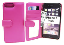 Skimblocker Plånboksfodral iPhone 6 Plus / 7 Plus / 8 Plus (Hotpink)