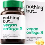 Vegan Omega 3, Algae Oil Omega 3 Supplement for Adults, Vegan Omega 3 Capsules