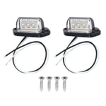 Rekisterikilven Valot Led Rekisterikilven Valo Taka Universal 12V 24V Yhteensopiva Auton Perävaunun Kuorma-Auton Kanssa