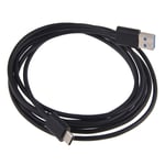 3.1 USB Type C Data Cable 2 Meter for Samsung Galaxy A14 Charger Lead Black