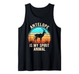 Antelope Is My Spirit Animal Retro Nature Lovers Tank Top