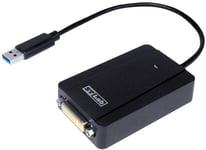 ST LAB USB-A til DVI Adapter (sort) USB-A hann til DVI hunn