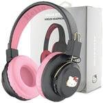 Hello Kitty Metal Logo Bluetooth on-ear hodetelefoner - rosa