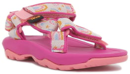 Teva Nylon Strappy XLT 2 Hook And Loop In Girls Shoes Pink Multi US 4 - 7