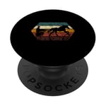 Equitation Horse Racing Retro Track Trotter Harnais de course PopSockets PopGrip Adhésif