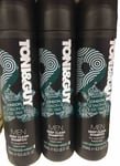 Toni & Guy Men Shampoo Deep Clean 3 x 250ml With Charcoal Extract