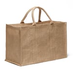 La Cordeline Sac Cabas Multi-usages Toile de Jute Naturelle 55x25x35cm, 48L, SACJBPFNA