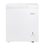 Willow 66L White Chest Freezer, Storage Basket, Suitable for Garages - W66CFW