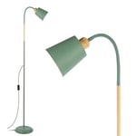 Anten Lampadaire Sur Pied Pivotant Vert VILI | Douille E27 max. 60W | Lampe Moderne en métal avec hauteur 159cm | pour Salon Canapé Chambre à coucher, rétro