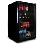 Under Counter Drinks Fridge 118L Beer / Wine Cooler With Glass Door - SIA DC1BL