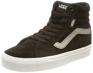 Vans Women's Filmore Hi Sneaker, (Suede Metallic) Black/Hematite, 5.5 UK