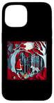 Coque pour iPhone 15 Illustration en papier découpé Petit Chaperon rouge