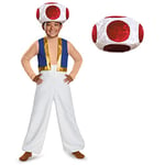 DISGUISE DISK85143K Deluxe Nintendo Toad Costume, Boys, White, Medium