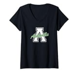 Womens Retro Asheville Land of the Sky V-Neck T-Shirt