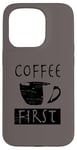 Coque pour iPhone 15 Pro première chemise café, robe café, chemise café, thé café