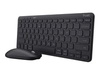 Trust Lyra Multi-Device - Ensemble clavier et souris - Bluetooth, 2.4 GHz - AZERTY - Français - noir - boîte