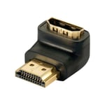 HDMI-adapter - Lindy - 41085 - 90° böjd nedåt - Kompatibel med FullHD 1080p - Svart