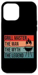 iPhone 12 Pro Max BBQ Smoker Grill Master The Man Myth Legend Retro Vintage Case