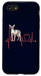 Coque pour iPhone SE (2020) / 7 / 8 Cornish Rex My Heartbeat EKG Funny Cats My Cardio Cat Owners