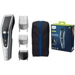 Philips Hair Clippers, Series 5000 Trim-n-Flow PRO Technology Hair Clipper, Fully Washable with Self-Sharpening Stainless Steel Blades, Corded, UK 3-Pin Plug - HC5630/13