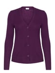 Vistara L/S Cardigan /B Tops Knitwear Cardigans Purple Vila